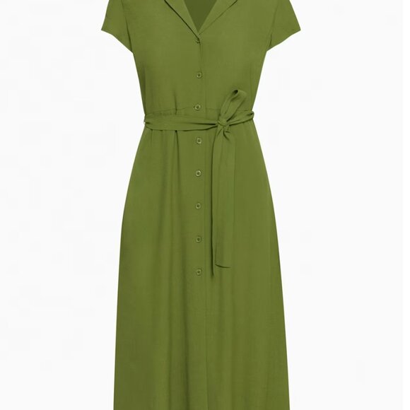 Wilfred Green Button Down Shirt Dress - Picture 6 of 12